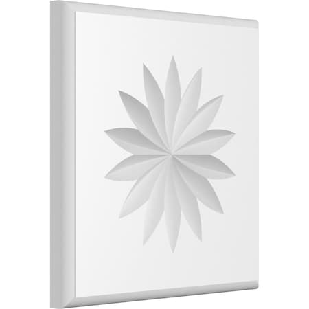 Ekena Millwork Standard Sedgwick Flower Rosette With Rounded Edge, 6"W x 6"H x 1/2"P ROSP060X060X050SDG11